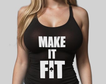 Make it Fit BBC Tank Top Queen of Spades Shirt QOS Hotwife Clothing