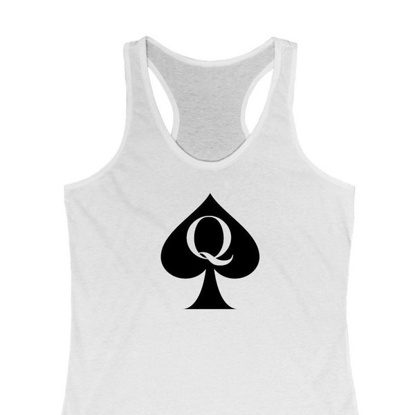 Queen of Spades Shirt QOS Logo Tank Top Cuckold Slut Clothing