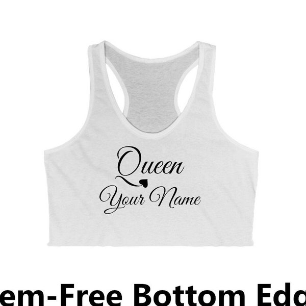 Queen of Spades Personalized Crop Top Customized QOS Shirt BBC Hotwife Clothing