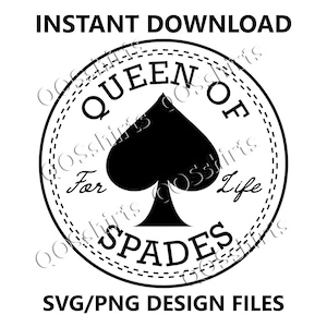 Queen of Spades SVG PNG Cut File Athletic Hotwife QOS Shirt Designs Bbc Only Clothing Logo