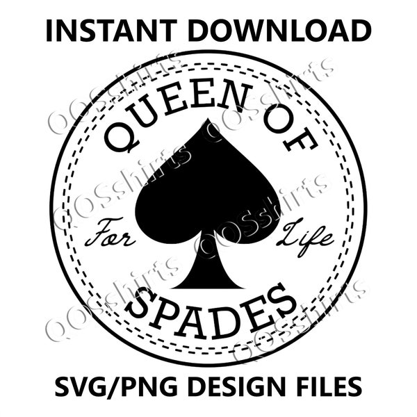 Queen of Spades SVG PNG Cut File Athletic Hotwife QOS Shirt Designs Bbc Only Clothing Logo