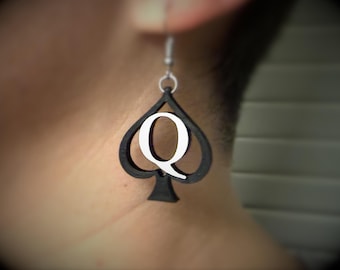 Queen of Spades Hotwife Jewelry Earrings