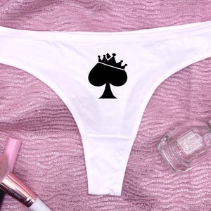 Queen of Spades Crown Thong QOS Hotwife Underwear BBC Only Clothing