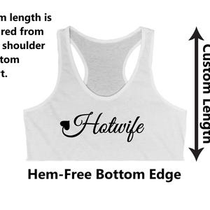 Hotwife QOS Underboob Shirt Custom Length Clothing Cursive Queen of Spades Crop Top BBC Only Clothes image 7