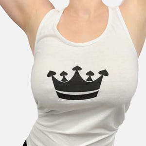 Queen of Spades Tank Top QOS Discreet Crown Shirt BBC Hotwife Clothes