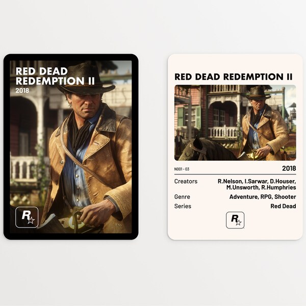 Red Dead Redemption Playing Cards Etsy
