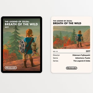 The Legend of Zelda: Breath of the Wild (2017) - Piccola stampa minimalista di carte collezionabili per videogiochi