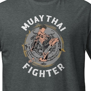 Muay Thai Fighter Martial Arts Shirt, Swole & Swagger Graphic Tee, Athletic Fit T-shirt, Unisex T-shirt met korte mouwen