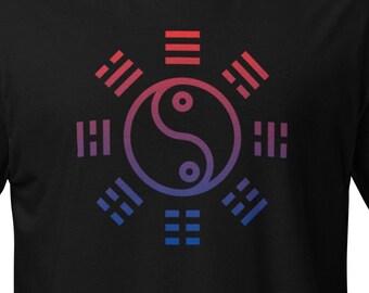 Taekwondo Yin Yang Taeguk Korean Kukkiwon Type Design Athletic Fit Shirt, Swole & Swagger Graphic Tee, Martial Arts T-Shirt, Gym Tshirt