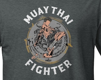 Muay Thai Fighter Martial Arts Shirt, Swole & Swagger Graphic Tee, Athletic Fit T-Shirt, Short-Sleeve Unisex Tshirt