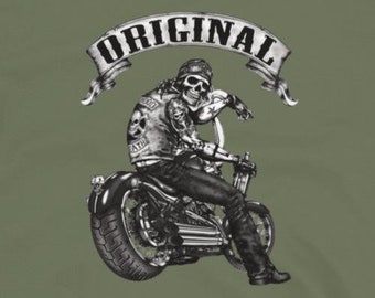 Original Chopper Biker Graphic Tee Short-Sleeve Unisex T-Shirt Athletic Fit Tshirt