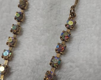 Vintage Aurora Borealis Crystal Necklace