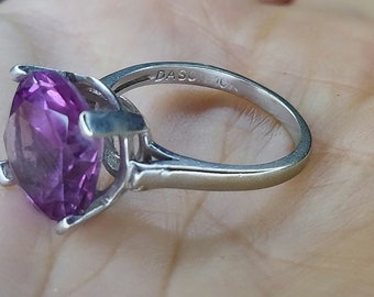 Vintage 10 k Gelbgold Art Deco synthetische blaue Topas und Diamant Ring signiert Dason GroBe 7 Etsy