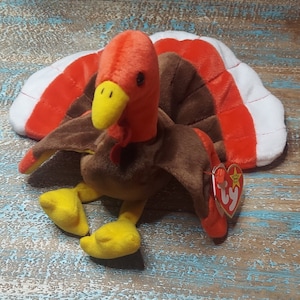 Rare Gobbles The Turkey Beanie Baby w/Tag Errors