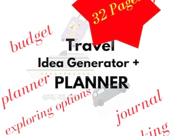 Editable Travel Planner: Canva Vacation Itinerary (Digital Download)