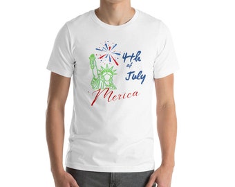 4th of July, 'Merica - Unisex t-shirt