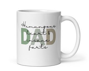 Fathers Day Mug - Heart and Farts
