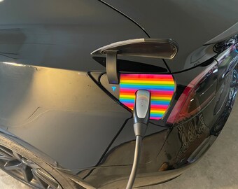 Tesla Model 3 / Y Charge Port Vinyl Wrap - LGBTQ+
