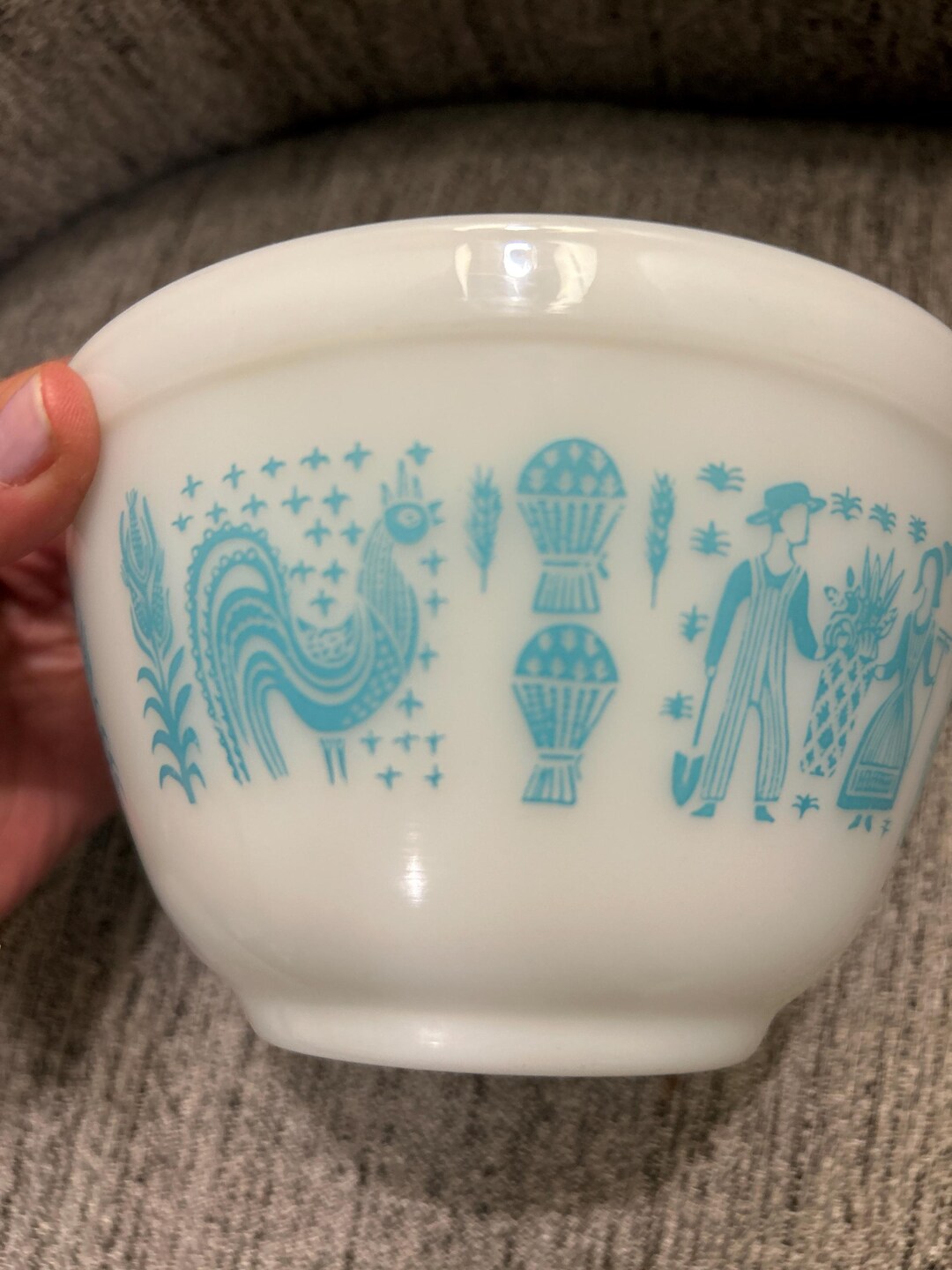 Pyrex Amish Butterprint Turquoise on White Pattern - Etsy