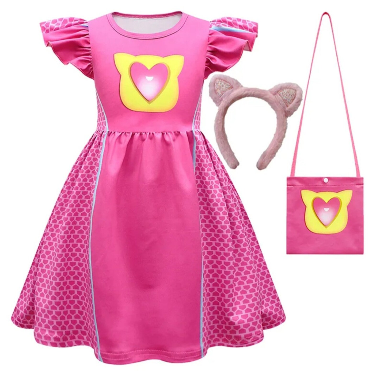 Super Kitties Dress up Halloween Costume for Girls Dolls Outfit for