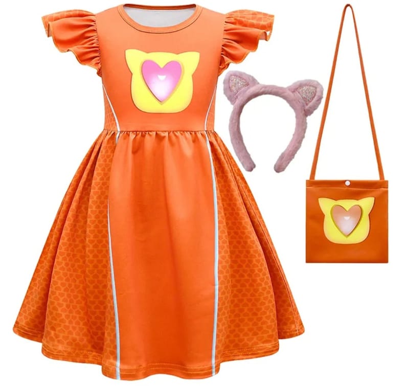 Super Kitties Dress up Halloween Costume for Girls Dolls Outfit for