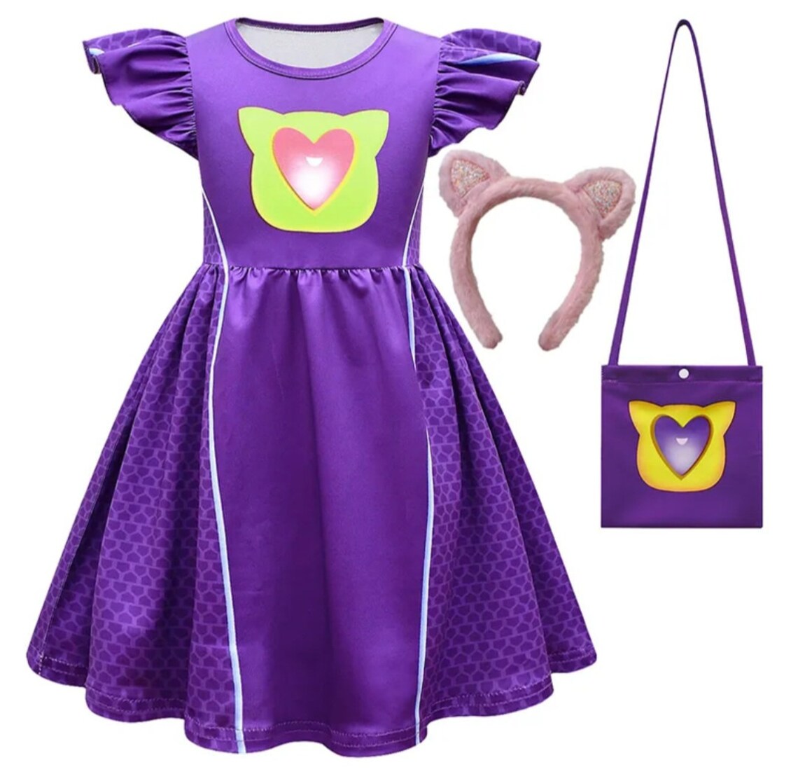 Super Kitties Dress up Halloween Costume for Girls Dolls Outfit for