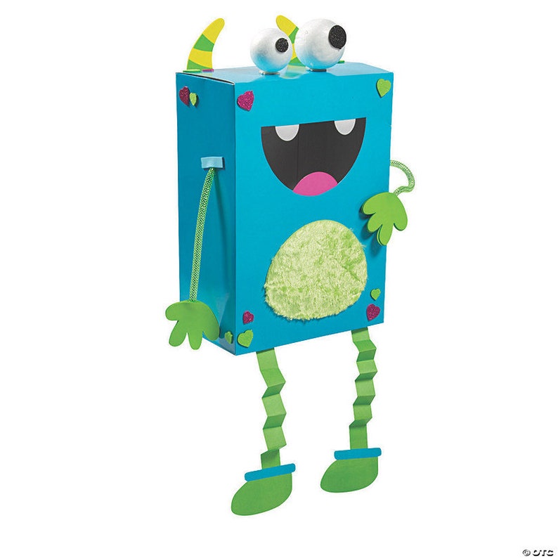 Monster Valentine Card Box Craft Kit Etsy