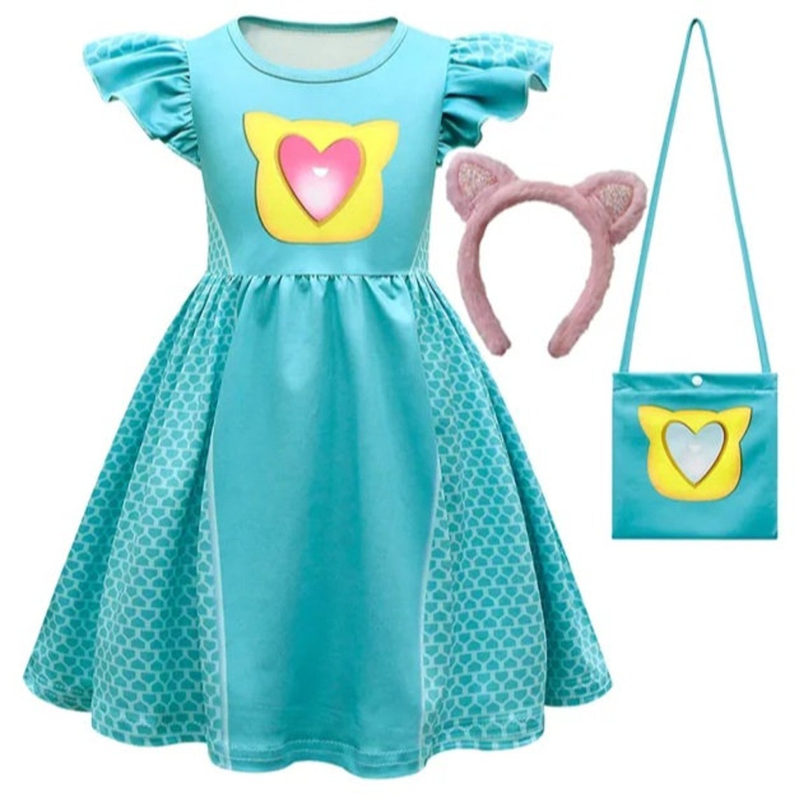 Super Kitties Dress up Halloween Costume for Girls Dolls Outfit for