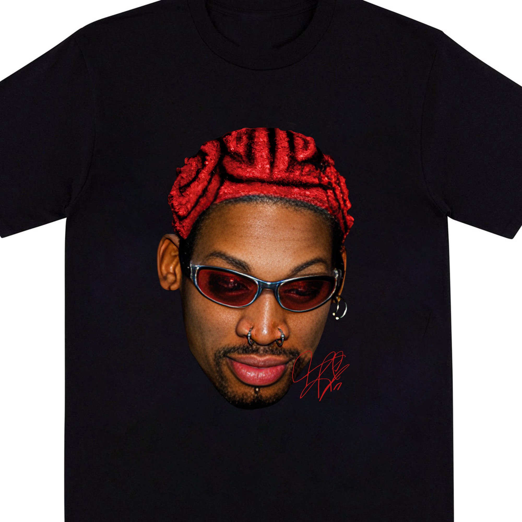 Dennis Rodman Vintage Rap Tee Hip Hop Style T-Shirt, Chicago Bulls