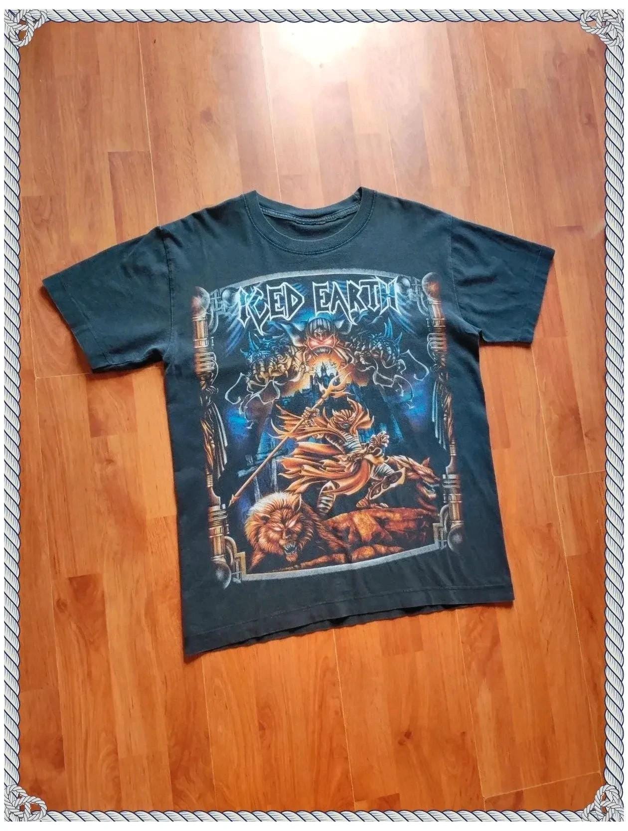 00s GILDAN ICED EARTH バンドTシャツ アイスドアース iced earth