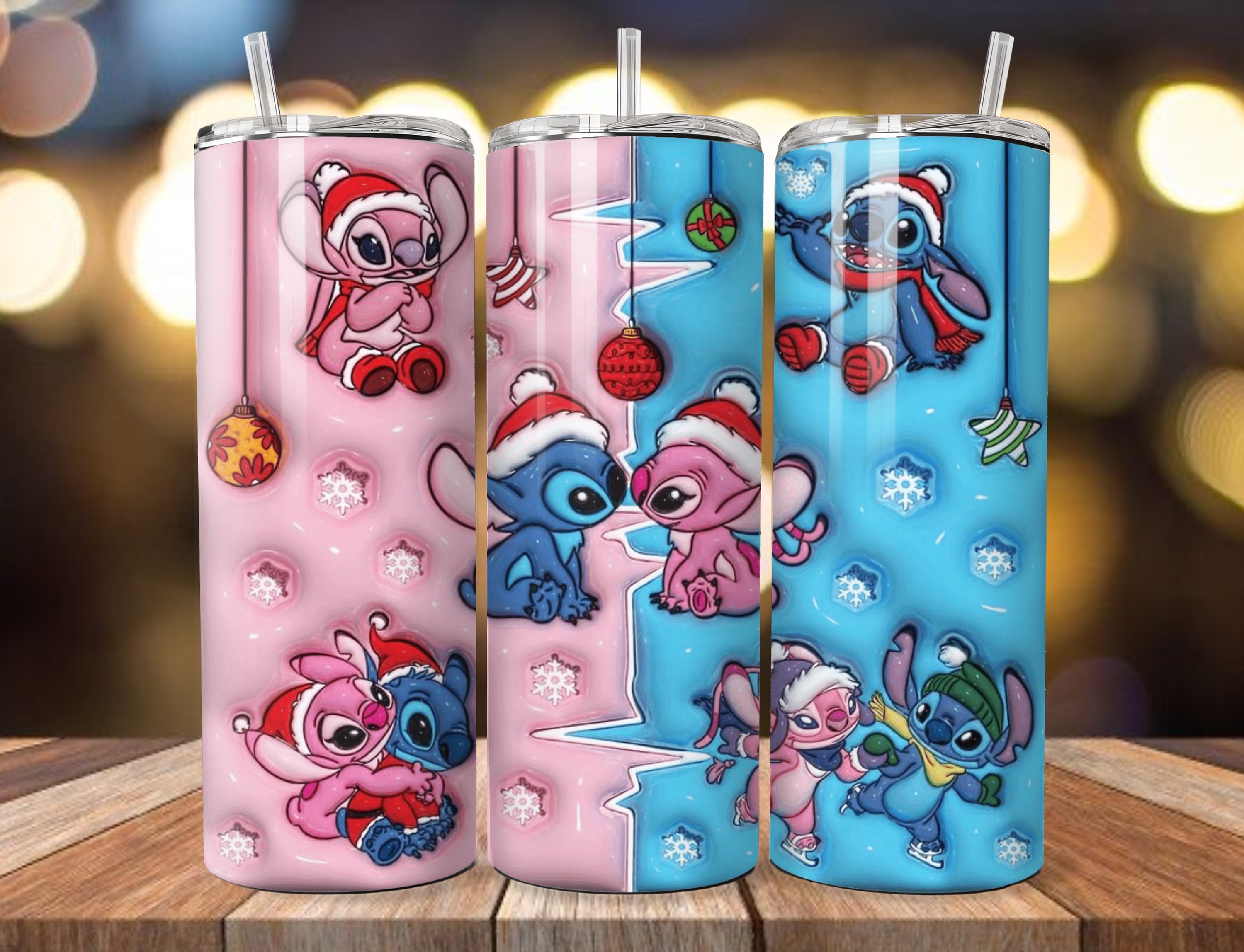SHDL - Stitch Stainless Steel Tumbler with Fluffy Case — USShoppingSOS