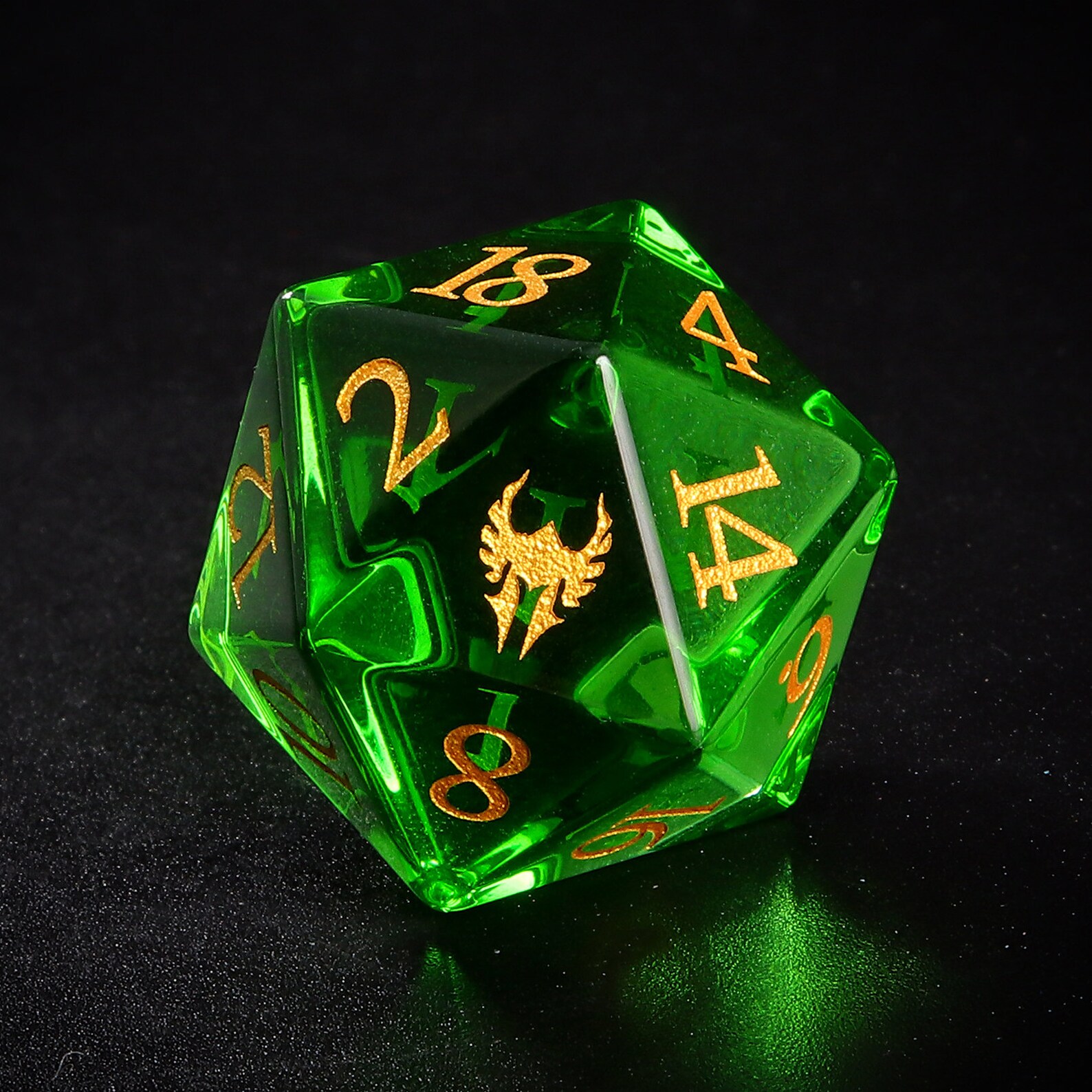Dd Set Full Set Paladin D&D Dice Set| Green Glass Polyhedral Dice Set ...