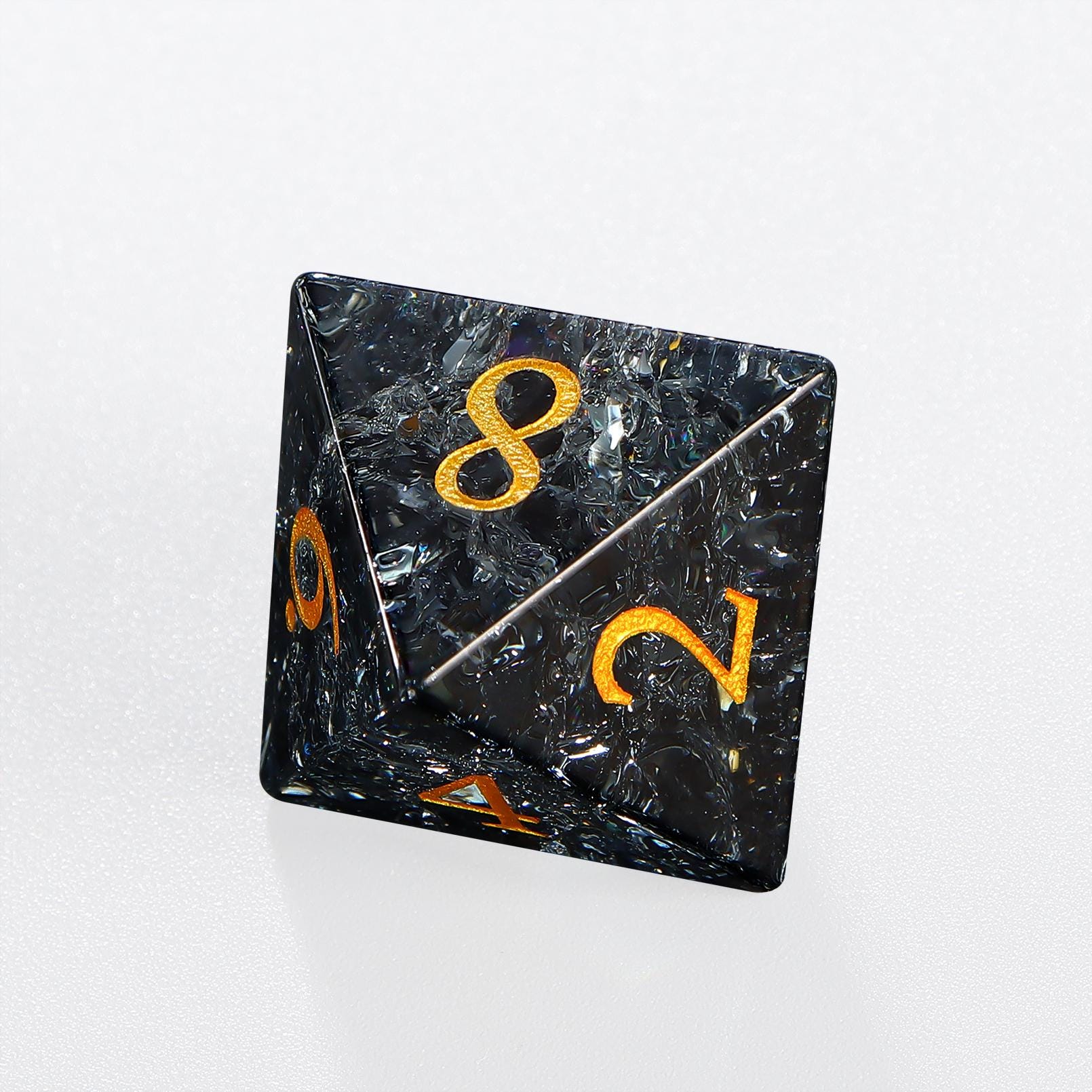 Dd Set Full Set Moon Gray D&D Dice Set for Crystal Blast Flame Glass ...