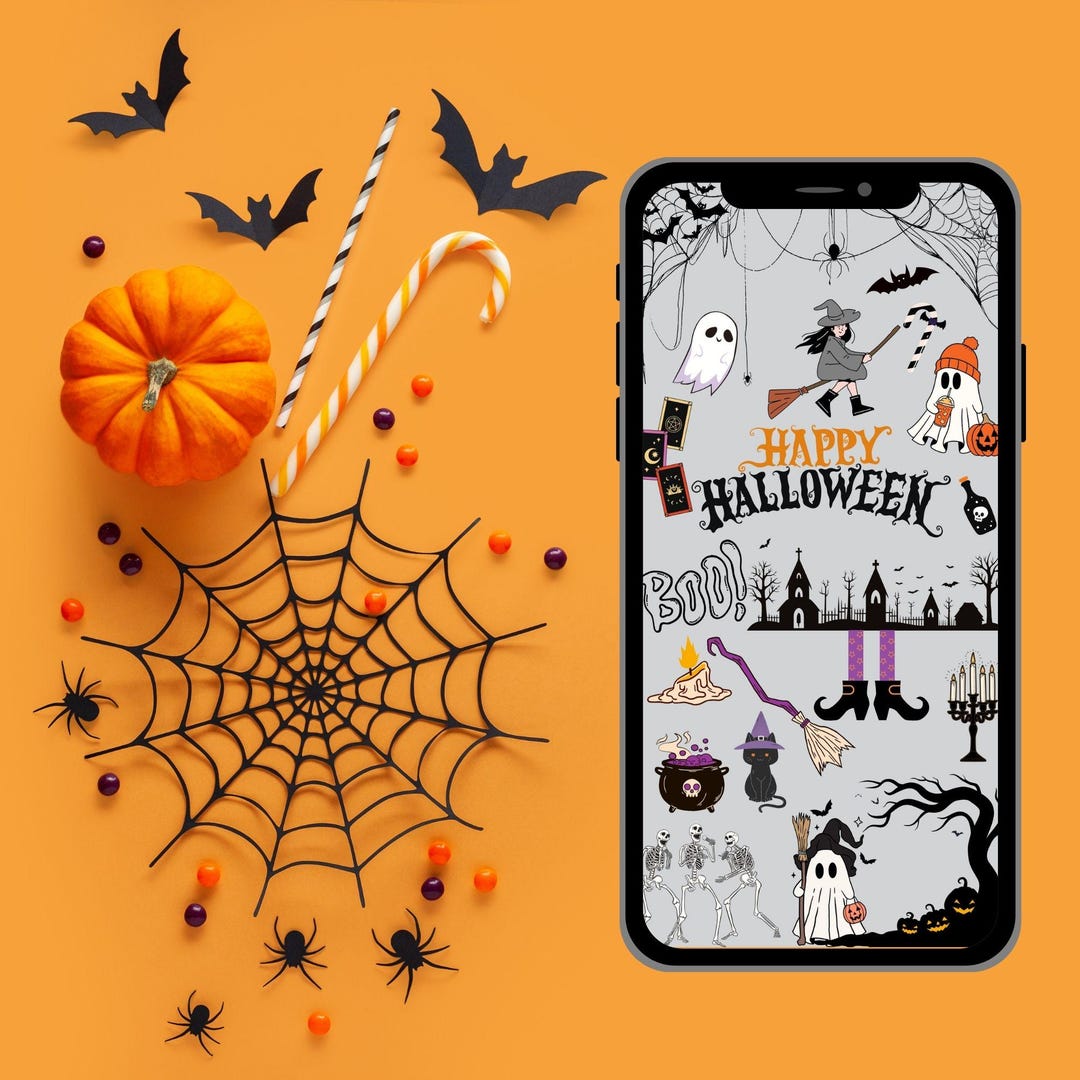 Phone Wallpaper | Halloween Theme | Phone Background | Instant Download
