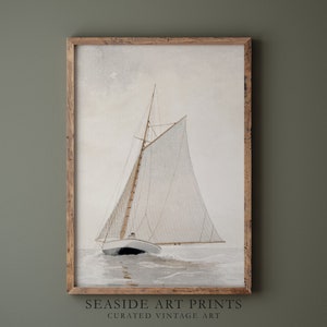 Coastal Gallery Set - Antique Nautical Art Paintings, Beach House ...