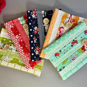Handmade Patchwork Kindle Sleeve: Quilted E-reader Pouch