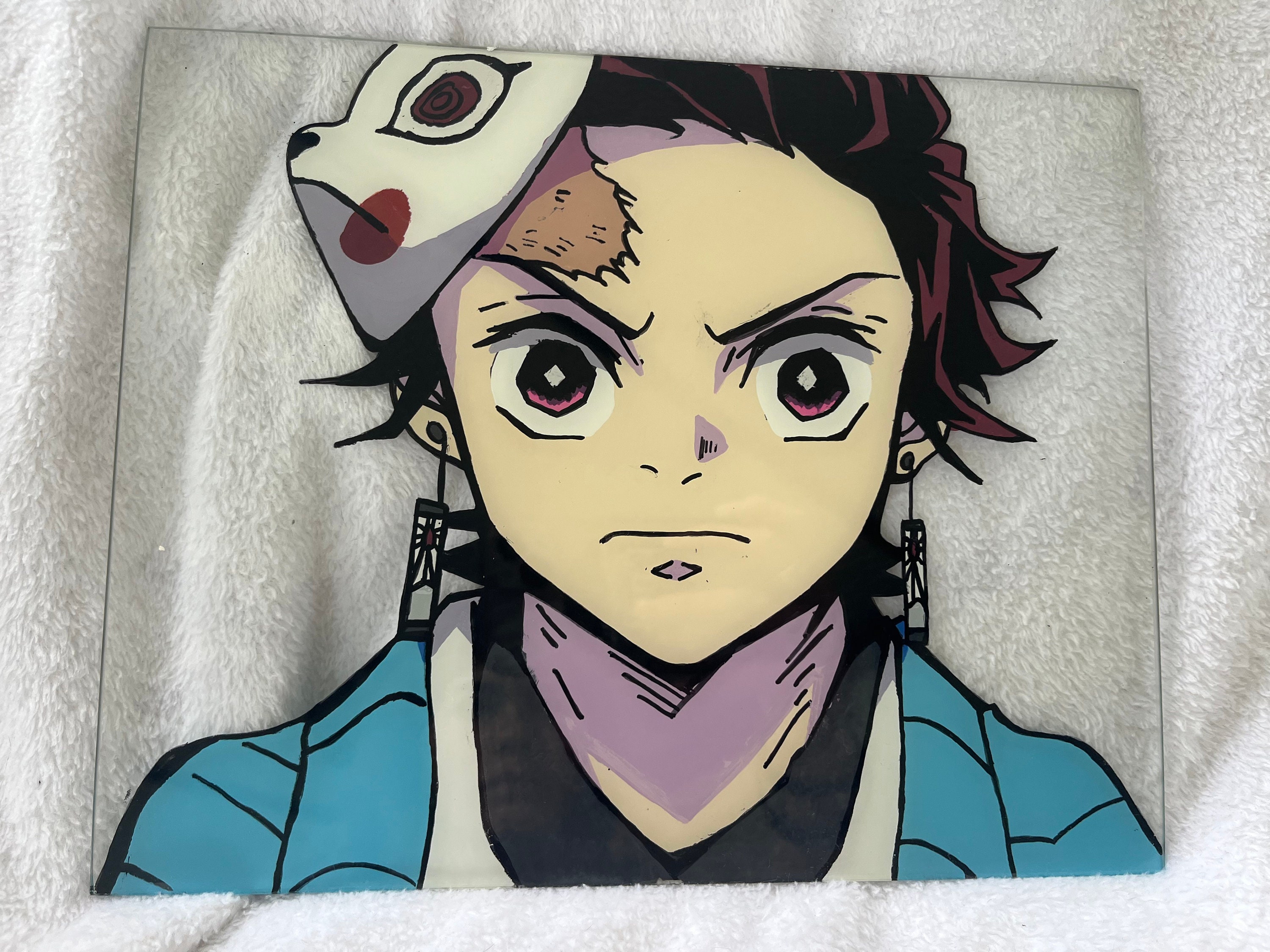 Animal Demon Slayer Anime Tanjiro Kamado Wood Print by Anime-Video Game -  Pixels