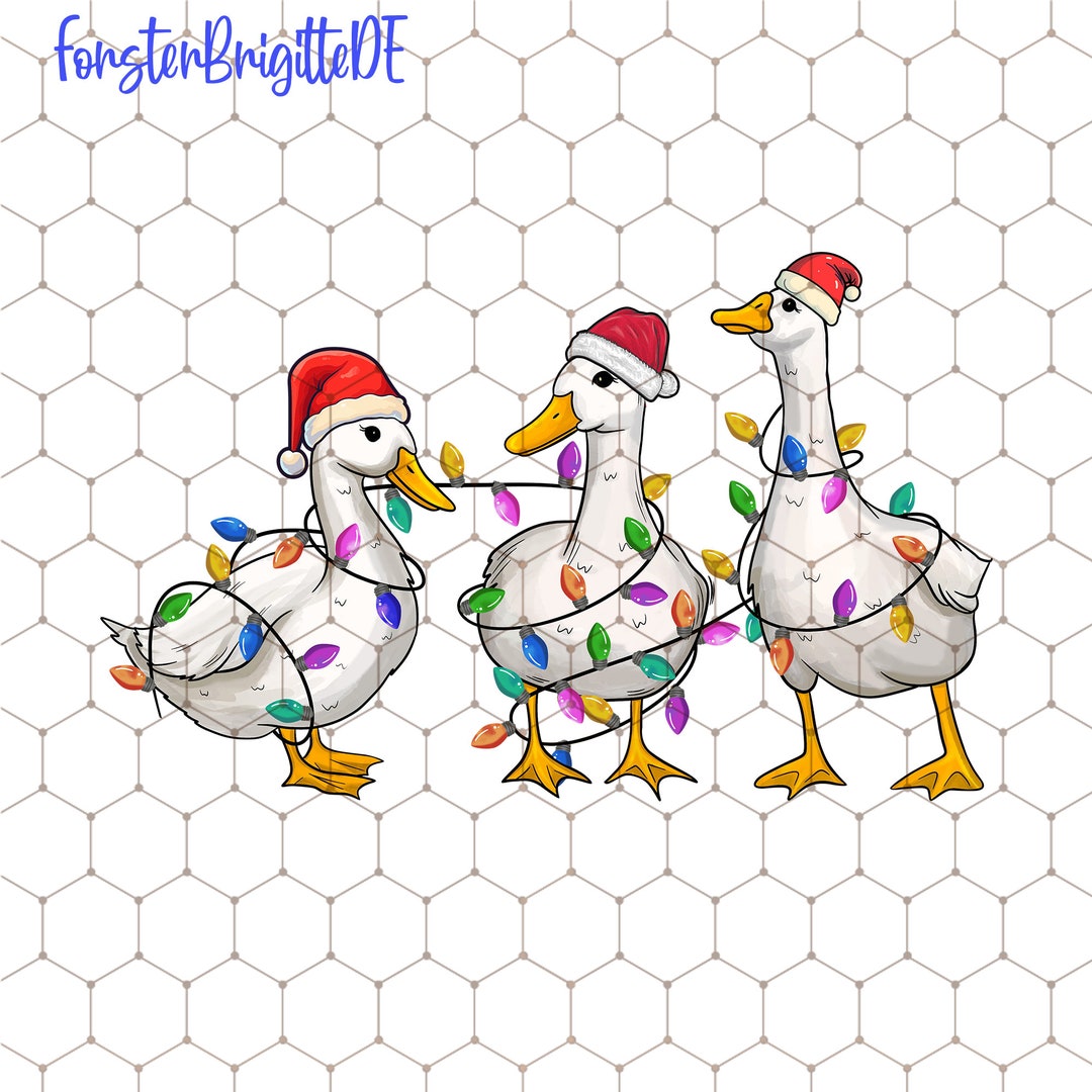 Duck Christmas Png Cute Duck Christmas Png Funny Duck Xmas - Etsy