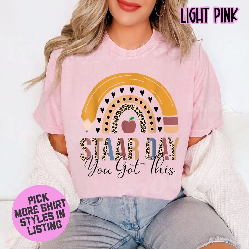 Staar Day You Got This T-shirt, Leopard Rainbow Teacher Test Day ...