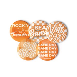 Set of Tennessee pin buttons