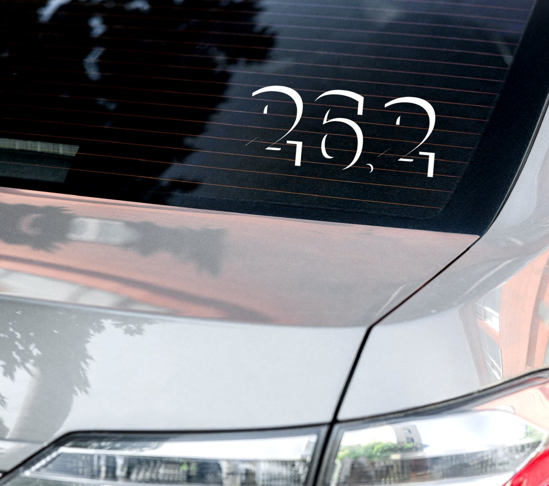 26.2 Sticker, Marathon Sticker, 26.2 Decal, Running Sticker, Marathon ...
