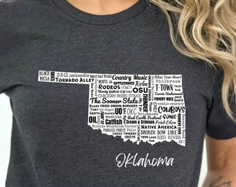 Oklahoma T-Shirt, Oklahoma Shirt, Oklahoma State T-Shirt, Oklahoma Map Shirt, Oklahoma Gift, Oklahoma Pride, Oklahoma Tee, Oklahoma Slang
