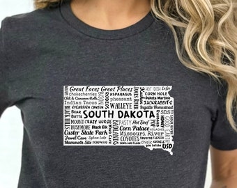 South Dakota Tee, South Dakota Shirt, South Dakota T-Shirt, South Dakota Gift, South Dakota Pride, South Dakota Home, Dakota Shirt