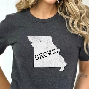 Missouri Grown Tee, Missouri Grown, Missouri Shirt, Missouri Raised, Missouri Home, Missouri Tee, Missouri T-Shirt, Missouri Gift