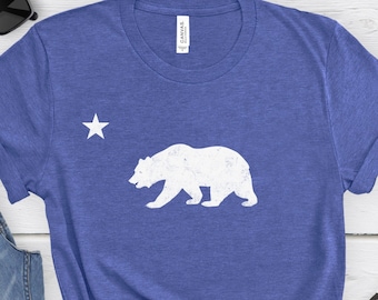 California Shirt, California Tee, California T-Shirt, California Bear Shirt, California Bear Tee, California Flag Shirt, California Gift