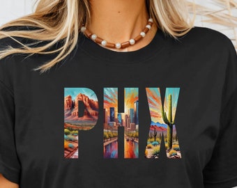 PHX Tee, Phoenix Tee, Phoenix T-Shirt, Phoenix Shirt, Phoenix Arizona, Phoenix Gift, PHX Shirt, PHX Tee, Love Phoenix