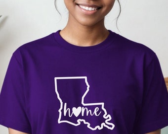 Louisiana Home, Louisiana Home Tee, Louisiana Home Shirt, Louisiana Home T-Shirt, Louisiana Shirt, Louisiana Tee, Louisiana T-Shirt
