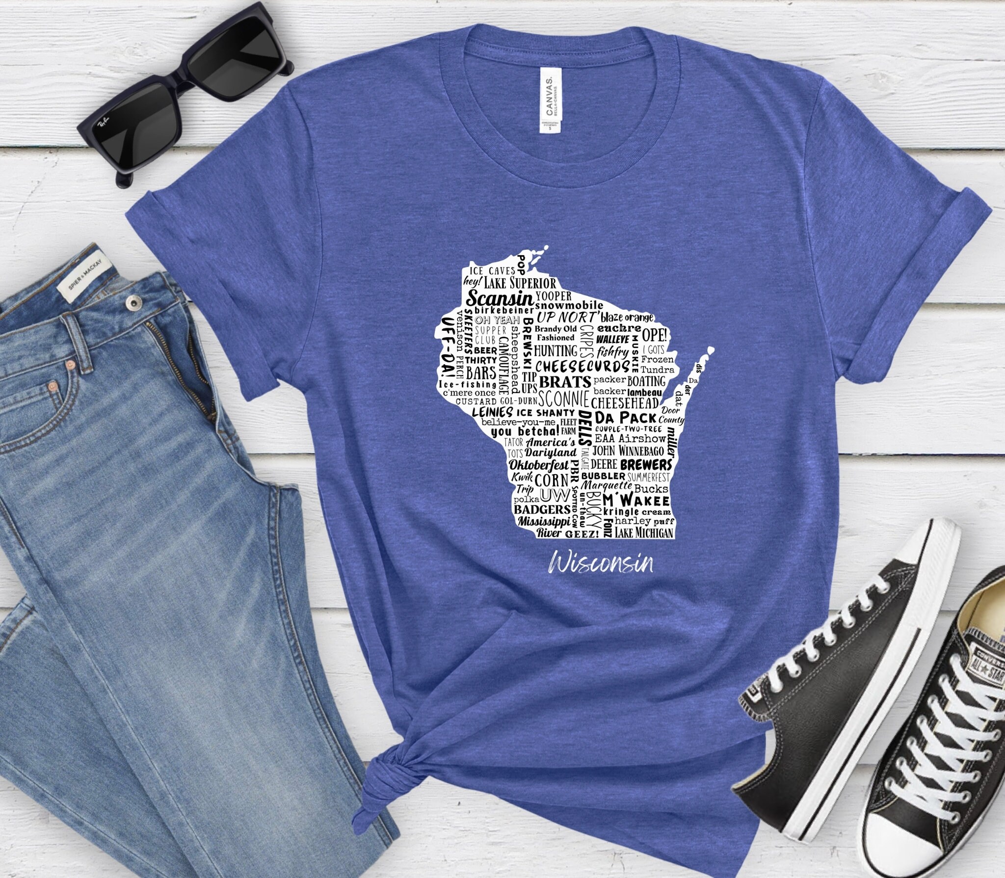 Wisconsin Lingo Tshirt, Wisconsin Shirt, Wisconsin Tee, Wisconsin