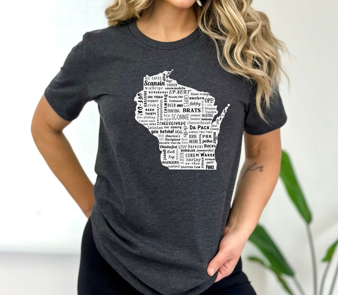 Wisconsin Lingo Tshirt, Wisconsin Shirt, Wisconsin Tee, Wisconsin