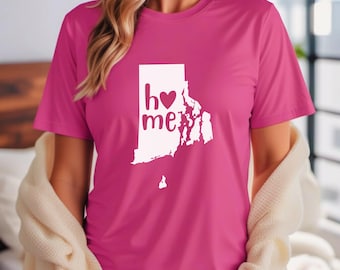 Rhode Island Home Tee, Rhode Island Home Shirt, Rhode Island Home T-Shirt, Rhode Island Gift, Rhode Island Tee, Rhode Island Shirt